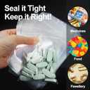 AGBOLO Small Plastic Bags, 1200ct 4"x6" Premium Small Zip Baggies Resealable, 2 Mil(2 Layer) Ultra Strong & Durable Mini Zipper Bags for Jewelry and Business - Clear