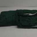MIULEE Dark Green Bathroom Rugs Set 2 Piece, Non Slip Bath Mat with Absorbent Microfiber, Ultra Soft Thick Rugs for Bathroom Floor Tub Shower, Machine Washable (24 x 36 Inches)