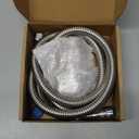 Mimorou 79 Inch Stainless Steel Shower Hose with Adjustable Arm Holder Shower Head Adjustable Replacement Hose Head Holder for Wall (Classic Style, Silver)