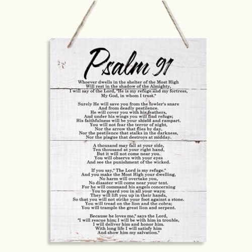 Timeless Psalm 29 Wall Art - Vintage Wooden Plaque Sign, Bible Verse Home Decor for Farmhouse, Church
