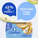 Gerber 2nd Food Baby Food Pear Puree, Natural & Non-GMO, 4 Ounce Tubs, 2-Pack (Pack of 8)
