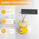 Hair Dryer Holder Wall Mounted with 4-Adsorption, Self Adhesive Blow Dryer Holder for Power Plug, Diffuser and Nozzles Accessories Organizer, Matte Black