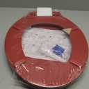 Angol Shiold Slow Close Wood Toilet Seat（Red, Elongated 18.5''）