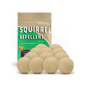 SUAVEC Squirrel Repellent, Chipmunk Repellent Outdoor, Squirrels Repellant for Garden, Squirrel Deterrent Mint, Outdoor Squirrel Stopper for Attic, Keep Squirrel Away for Plants -12 Pack