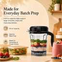 Blender Pitcher 64oz Low-Profile, Compatible with 750, 5200, 5000, 6300, 7500, Vm0102, Vm0103, Vm0197, E310 Classic/Explorian/Commercial Series etc Container Jar Cup