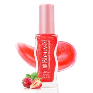 Tinted Lip Balm [Glossy & Moisturizing] Nourishing Lip Gloss with Shea Butter & Natural Oils, Vegan & Cruelty-Free, Soothing Skincare, Berry(0.53 Oz)