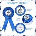 Serencatcher Blueberry Baby Shower Decorations, Berry Sweet Blueberry Mom to Be Sash Blue Berries Mom Dad to Be Pin Flower Crown Headband for A Berry Sweet Baby Is on the Way Baby Shower Party Favors