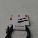 GE RG6 Coax Cable, 6ft, F-Type Connectors, Screw-On Installation, No Tools Required, Black 33626