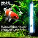 55W Pond UV Light for 500-5000 Gallon, Aquarium UV Light, UV Water Clarifier for Pond, Cold Plunge, Koi Pond, Aquarium, Swimming Pool and Fish Tank for Algae Control