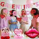 Galentines Decor: Galentines Day Decorations Include Galentine's Squad Banner Garland Centerpieces Lips Balloon for Galentines Decorations