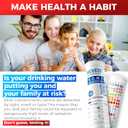 21-in-1 Home Drinking Water Testing Kit - 120 Strips + 4 Bacteria Tests - Tap and Well Water Test Kit, Easy to Test and Read for Hardness, Lead, Iron, Fluoride, pH, Copper, Bacteria and More