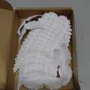 3D Plastic Angel Wings for Crafts Christmas Tree Ornaments White Feathers Costume Mini Wings Decor for DIY Crafts Accessories Christmas Party Favor Decor(24 Pieces, 3.3 Inch and 4.2 Inch)