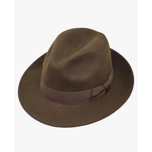 Swift - Lightweight Fedora - 100% Wool Felt - Crushable for Travel - Water Resistant - Snap Brim(7 1/2)