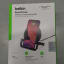 Belkin Quick Charge 10W Wireless Charger - Qi-Certified Charger Stand for iPhone, Samsung Galaxy - Charge While Listening to Music, Streaming Videos, & Video Calling - Includes AC Adapter - Black