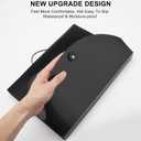 Accordian File Organizer 13 Pocket Expanding File Folder with Labels, A4 Letter Size Paper Document Receipt Organizer Portable Accordion Filing Folder for Classroom, Home, Office (Black+White) (2 Pack / Bk+wh)