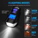 VLOXO Bike Speedometer with Bike Light Set, IPX7 Waterproof Bicycle Computer with Horn LED Front & Tail Light, USB Rechargeable (blue)