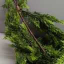 Norfolk Cedar Garland, 6FT Green Garland Christmas for Mantle Stair Railing Fireplace Door Decorations