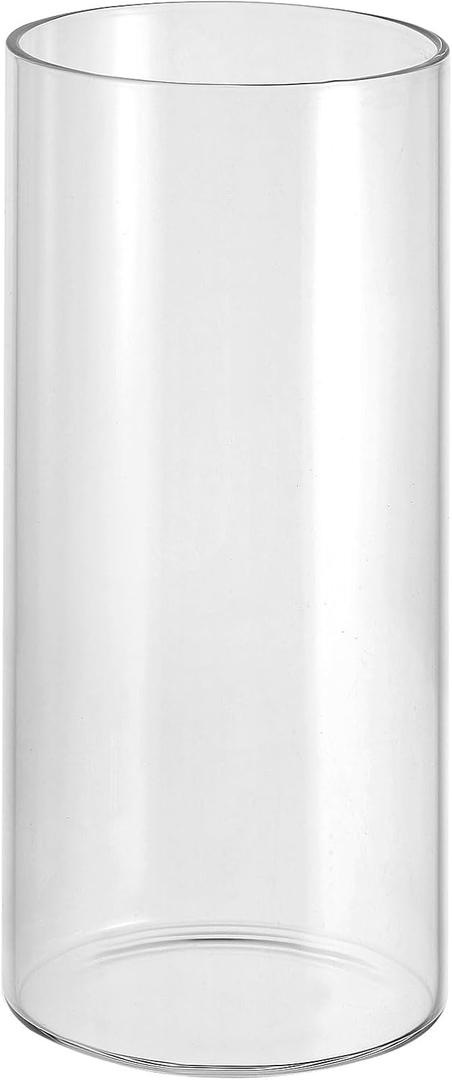 PATIKIL Clear Glass Cylinder Vase, 5.9" Tall and 2.6" Dia Tabletop Flowers Vase Floating Candle Holder Vase for Home Decor Wedding Centerpieces(13.5oz)