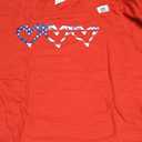USA Flag Patriotic American Hearts Armed Forces 4th of July T-Shirt Size L