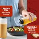 6 Pack Condiment Squeeze Bottles for Sauces and Liquids 16 oz Plastic Refillable Squirt Bottles for Ketchup, Oils, and Condiments Multipurpose Condiment Containers for Kitchen, BBQ & Cooking