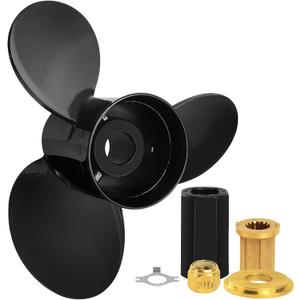 NOVINO Boat Propeller for Mercruiser Alpha One/Bravo One & Mercury Outboard Engines 135-300HP 2&4-Stroke, Aluminum Boat Propeller 15 Spline Tooth, Right Hand Rotation