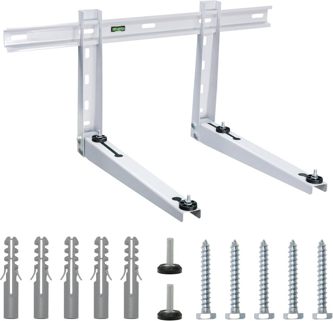 Mini Split Wall Mounting Bracket for 9000-15000 BTU Universal Air Conditioners Heat Pumps AC System, Heavy Duty Support Bracket for Ductless Mini Split, HVAC, Compressor, Max Load 330 LB
