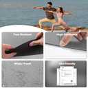 Yoga Mat Non Slip, Pilates Fitness Mats, Eco Friendly, Anti-Tear 1/4" Thick Yoga Mats for Women, Exercise Mats for Home Workout with Carrying Sling and Storage Bag