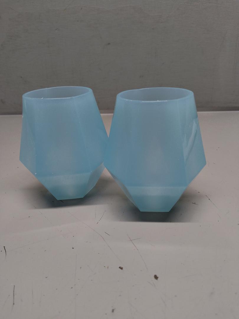 Wine2Go Diamond Silicone Wine Glasses 9oz