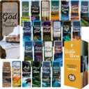 96 Bible Bookmark Pack with Bible Verses  Multiple Designs  Inspirational Christian Bookmarks for Women & Men  Bible Book Markers for Classroom, Bible Study, Church Supplies (6" x 2", Realistic Scenery)