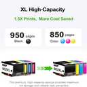 902XL Ink Cartridge Combo Pack Replacement for HP 902 XL HP902 HP902XL work with 6978 6968 Printer OfficeJet 6960 6970 6975 6979 6958 6950 6951 6954 6956 6961 6962 6963 6966 Black and CMY 4-Pack