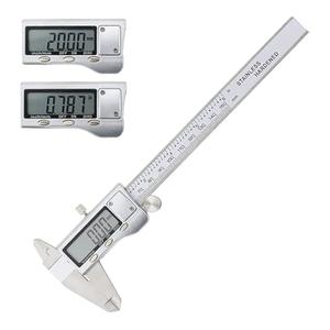 Jiavarry Digital Caliper Measuring Tool, Stainless Steel Vernier Caliper Digital Micrometer with Large LCD Screen, Easy Switch from Inch Metric Fraction, 6 Inch Caliper Tool for DIY/Household