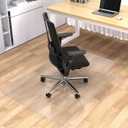 Office Chair Mat for Hardwood Floor, 36"x48" Clear Desk Chair Mat Easy Glide for Rolling Chair, Heavy Duty Vinyl Floor Protector Mat for Home or Office, Easy Clean and Flat Without Curling, 36"×48" Rectangle with Lip