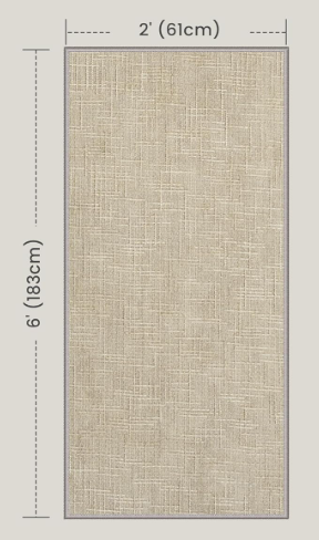 Valenrug Runner Rug Non Slip - 2x6 Runner Rugs for Hallways High-Low Pile Textured Rugs Runners, Folable Washable Runner Rug for Kitchen Bedroom Entryway Laundry Living Room, Beige 