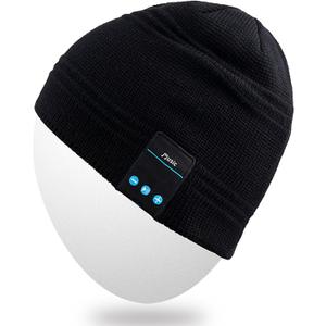 ROTIBOX Bluetooth Beanie Hat Wireless Headphone for Outdoor Sports Xmas Gifts Stocking Stuffers (Black)