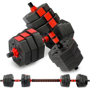Adjustable Weights Dumbbells Set, 44Lbs 3 in 1 Adjustable Weights Dumbbells Barbell Set, Home Fitness Weight Set Gym Workout Exercise Training with Connecting Rod for Men Women Fitness, Strength-Building Adjustable Weights Dumbbells Set, 44Lbs 3 in 1 Adjustable Weights Dumbbells Barbell Set, Home Fitness Weight Set Gym Workout Exercise Training with Connecting Rod for Men Women Fitness, Strength-Building