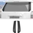 JWWY for 4Runner Tailgate Rear Back Trunk Door Window Cover Trim Compatible with 2010-2025+ Toyota 4Runner Exterior Accessories, 2pcs Matte Black