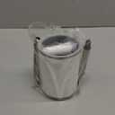 Toilet Brush, Compact Toilet Bowl Brush and Holder, Stainless Steel Handle, Toilet Cleaner Brush Deep Cleaning for Bathroom, Easy to Assemble White & Grey  (1 Pack)