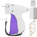 Stitch Gun for Clothes - Handheld Micro Stitch Tagging Gun Quick Clothing Fixer with 2,000 Black Fasteners & 2,000 White Fasteners & 6 Needles & 4 Brooch Pins, Easy Stitching Tool Fabric Gun
