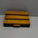 Cologne Organizer for Men, 3 Tier Wood Perfume Organizer for Dresser, Cologne Stand Display Shelf with Drawer and Hidden Compartment for Watch Jewelry, Perfume Display Risers Holder, A Gift for Men (B)