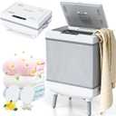 35L Towel Warmers for Bathroom, Foldable Towel Warmer, Bucket Hot Towel Warmer Spa with Dryer, Delay Timer & Dry/Heat Modes - Fits Robe, Blanket or Large Towels, PJ's