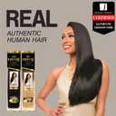 Sensationnel Empire yaki human hair - Tangle Free Weaving for Quick Weave and Sew in Styles for Faux Highlights and Fauxmiddlepart Leave Out - 1 Pack (18 inch, 2 DARKBROWN)