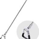 Garden Hoe for Weeding Long Handle Hula Hoe Stirrup Hoe Garden Tool Stainless Steel Poles Adjustable Long Handle Weeding Hoe, 55.9 INCH