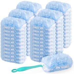 60 Count 360 Dusters Refills Compatible with Swiffer Duster with 2 Upgrade Hands