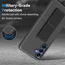 Compatible with Samsung Galaxy S25 5G 2025 Stand Case, Hide Folding Kickstand Silicone TPU Shockproof Protective Cover Case for Samsung S25 5G - Black