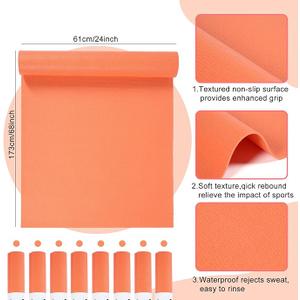 Orange Yoga Mat, 68x24