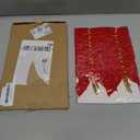 Utehilly 24 Pcs Red Small Velvet Christmas Bows for Christmas Tree, Wreath, Gift Wrapping, Crafts, Wedding, Party, Twist Tie Bows for Treat Bag Bakery Candy Bags, Home Decor 1" W,3.5 x 3.5 inch