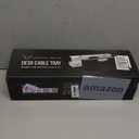 Under Desk Cable Management Tray no Drill  Wire Management - Cord Organizer  Huge Load Capacity  Under Desk Cable Tray no Drill (Black, 2 Pieces Set)