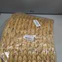 KOLWOVEN 28in Christmas Tree Collar Large to Small Christmas Tree, Woven Christmas Tree Ring Adjustable Skirt, Christmas Tree Skirt for Decoration, Base Protection from Pets (Water Hyacinth)