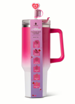 Manna Valentines™ Atlas Tumbler Stainless Steel - Pink Ombre