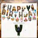Safari Animals Party Decorations Jungle Birthday Party Decor Supplies Includes Happy Birthday Banner Animals Hanging Swirls Zoo Animals Honeycomb Centerpiece Fox Birthday Party Supplies